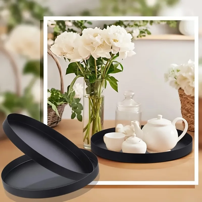 Bandeja circular ABS preta mod - Silk Candle avaliação e preço