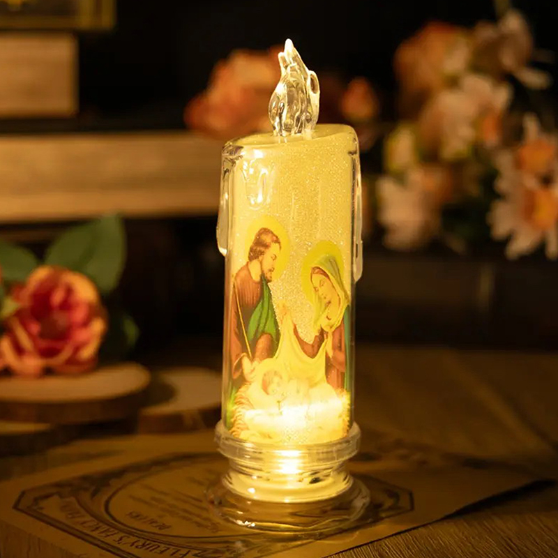 Jesus virgem cristo led vela l - Silk Candle avaliação e preço