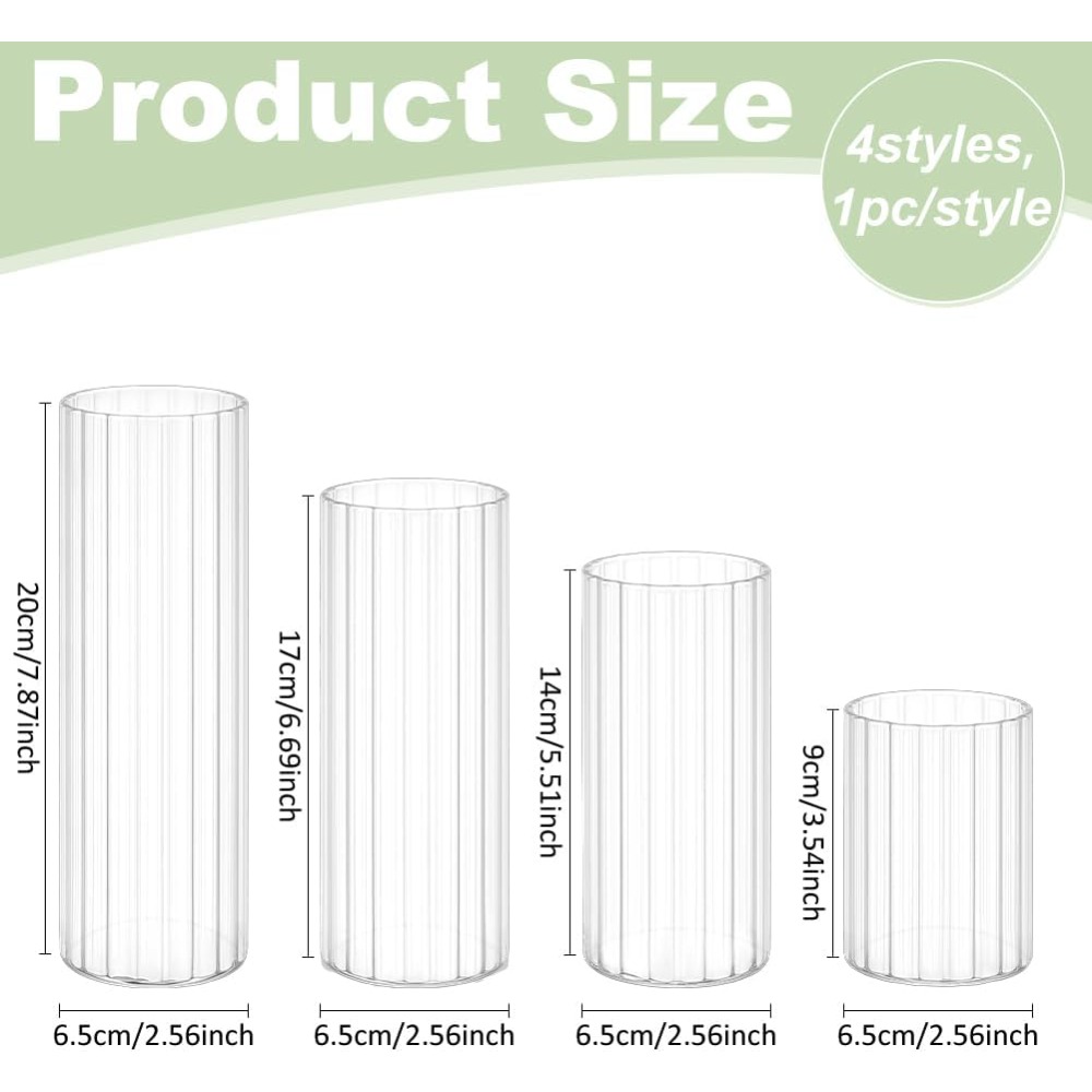 Vasos de cilindro de vidro de  - Candle Containers avaliação e preço